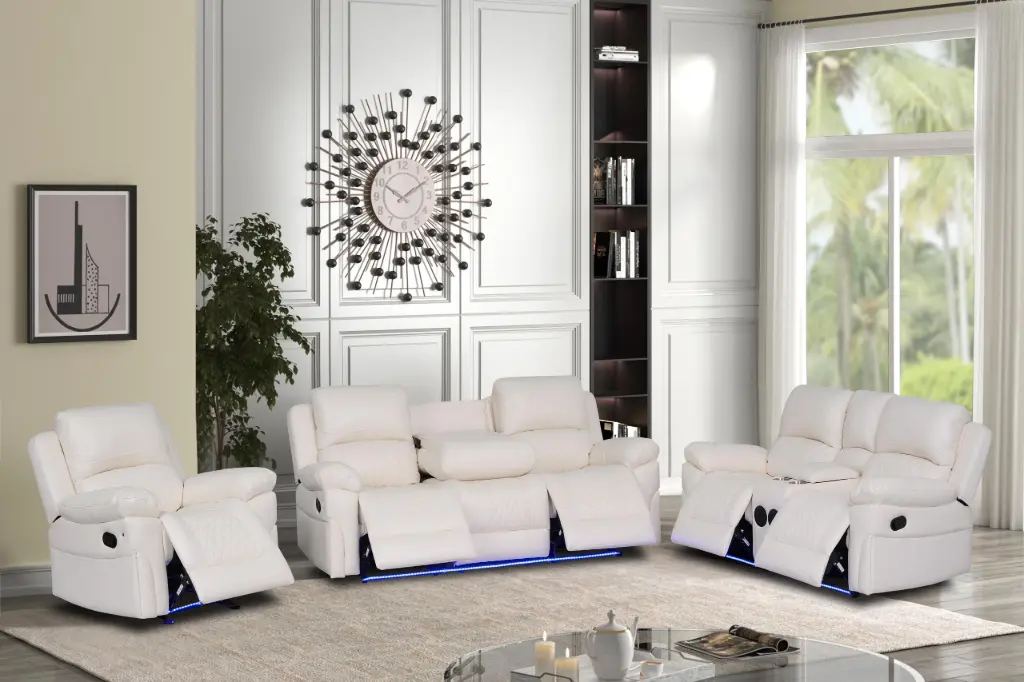 6001 WHITE RECLINER