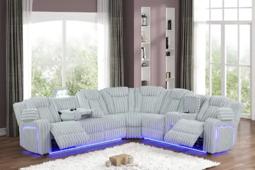 417 SECTIONAL SILVER